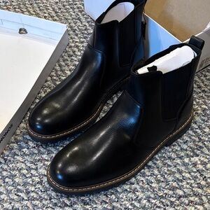 Sonoma Men's Black Leather Ankle Boots